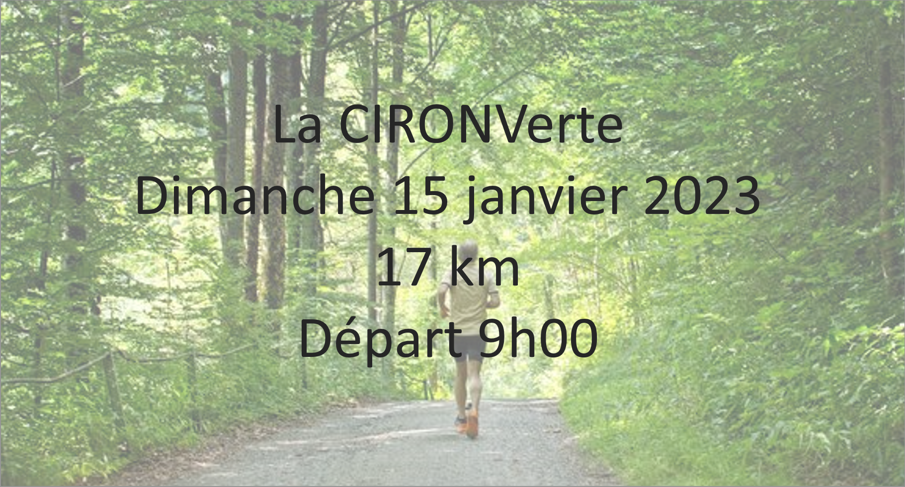 Règlement La CIRONVerte – 17km